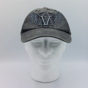 Eagle Crest American Valor Baseball Cap Hat Wings Gray Adjustable 100 % Cotton